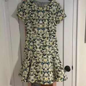 J.Crew Floral Print Short Sleeve Dress